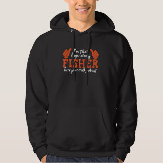 Grappig beroep citaat Legendary Fisher Hoodie