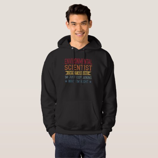 Grappig beroep citeert milieuwetenschapper hoodie (Voorkant volledig)