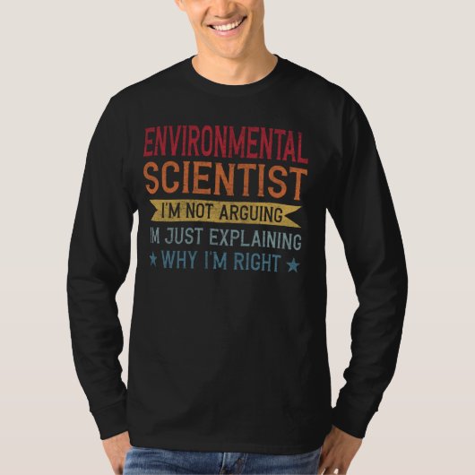 Grappig beroep citeert milieuwetenschapper t-shirt (Voorkant)