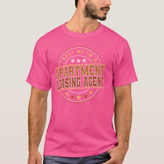 Grappig beroep offerte in een appartement leasing  t-shirt (Voorkant)