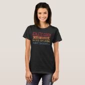 Grappig beroep Quote atletische coach T-shirt (Voorkant volledig)
