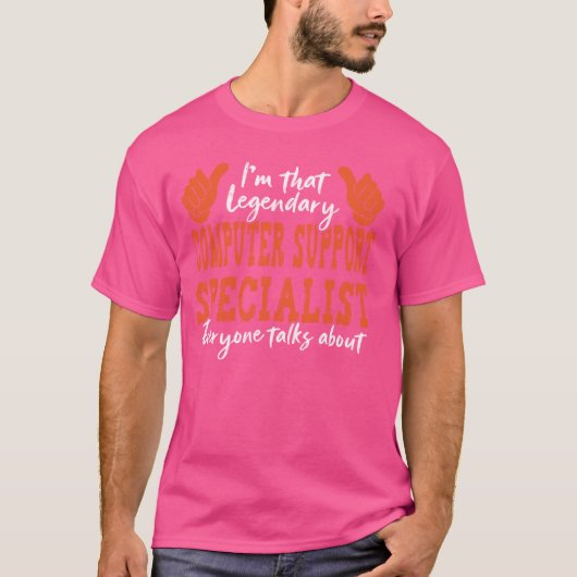 Grappig Beroep Quote Legendarisch Computer Program T-shirt (Voorkant)