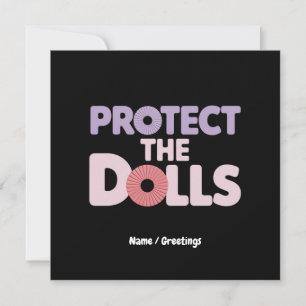 Grappig Bescherm de Dolls: Trans Women Solidarity Kaart