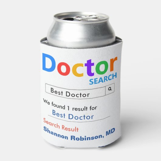 Grappig Best Doctor Gift Blikjeskoeler (Blikje Voorkant)