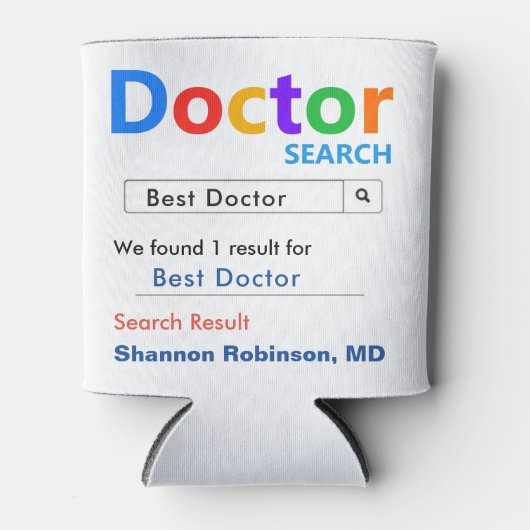 Grappig Best Doctor Gift Blikjeskoeler (Voorkant)