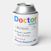 Grappig Best Doctor Gift Blikjeskoeler (Blikje Achterkant)