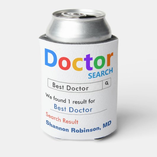 Grappig Best Doctor Gift Blikjeskoeler (Blikje Achterkant)