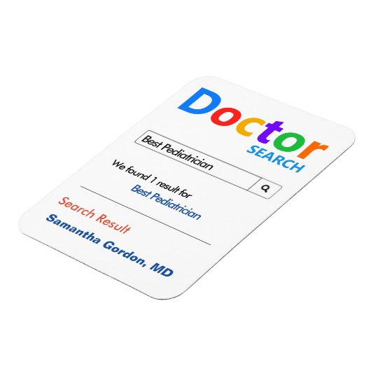 Grappig Best Doctor Gift Magneet (Linkerzijde)