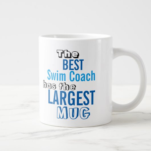 Grappig Best SWIM COACH Big Mok Coaching Quote (Rechts)