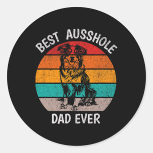 Grappig Beste Ausshole Dad Ooit Australische herde Ronde Sticker