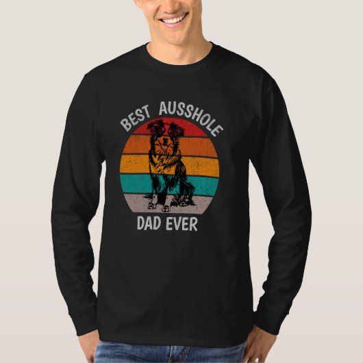 Grappig Beste Ausshole Dad Ooit Australische herde T-shirt (Voorkant)