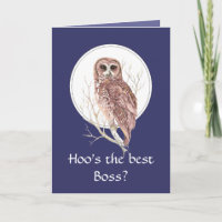 Grappig Beste Boss? Hartelijk dank voor Wise Owl H