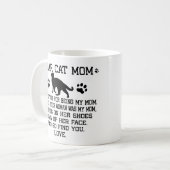 grappig Beste Cat moeder foto collage en kattennaa Koffiemok (Voorkant links)