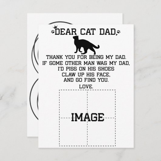 grappig Beste Cat Pap fotocollage Feestdagenkaart (Voorkant / Achterkant)