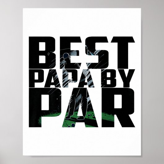 Grappig beste document van Par Fathers Day Golf Sh Poster (Voorkant)