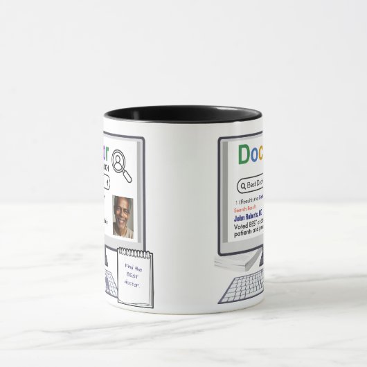 Grappig Beste Dokter Zoekresultaat Met Foto Mok (Midden)