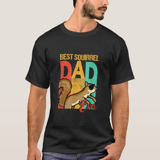 Grappig Beste Eekhoorn Papa Ooit Eekhoorn Papa T-shirt (Voorkant)