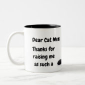Grappig Beste kat mam Quote Black Cat gepersonalis Tweekleurige Koffiemok (Links)