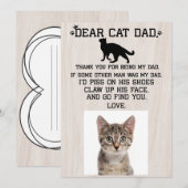 Grappig Beste Kat Papa foto collage Vaderdag Than Bedankkaart (Voorkant / Achterkant)
