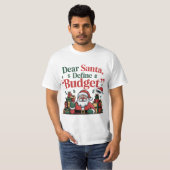 Grappig Beste Kerstman Budget Design T-shirt (Voorkant volledig)