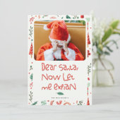 Grappig Beste Kerstman Foto Kerstmis Feestdagenkaart (Staand voorkant)