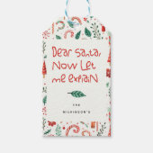 Grappig Beste Kerstman Schattigee Kerst Cadeaulabel (Voorkant)