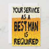 Grappig Beste Man Bier Voorstel Kaart (Voorkant)