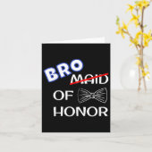 Grappig Beste Man Trouwen Matching Bachelor Party Kaart (Gele Bloem)