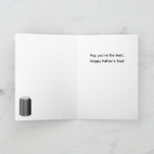 Grappig Beste Pop Soda Pun Vaderdag Kaart (Binnen)