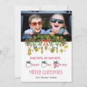 Grappig Beste Santa Naughty Leuk We hebben vakanti Kaart (Voorkant)