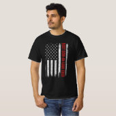 Grappig Beste schoonzoon ooit Amerikaanse vlag T-shirt (Voorkant volledig)