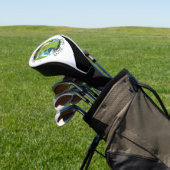 grappig beste vader door par aangepaste foto Golf  Golfheadcover (Insitu)