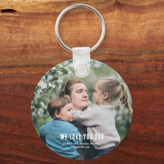 Grappig beste vader op maat Golf Club Logo Sleutelhanger (Achterkant)