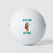 Grappig beste vader van Par Golfballen (Voorkant)