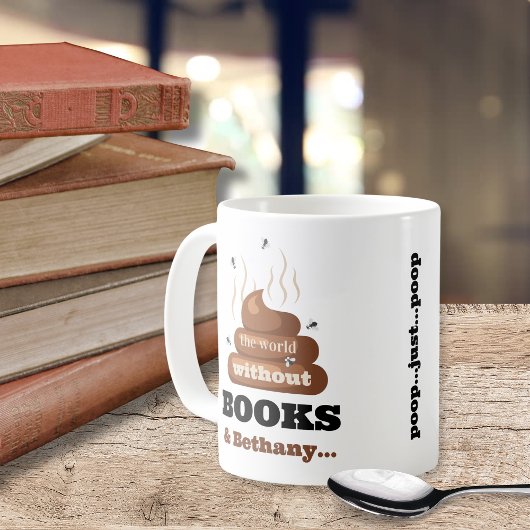 Grappig Beste Vriend Boek Liefhebbers Bookish Poop Koffiemok