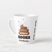 Grappig Beste Vriend Boek Liefhebbers Verjaardag L Latte Mok (Linkerhoek)