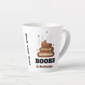 Grappig Beste Vriend Boek Liefhebbers Verjaardag L Latte Mok (Rechterhoek)