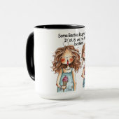 Grappig beste vriend citaat mok (Voorkant links)