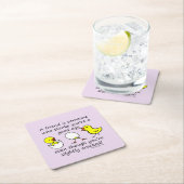 Grappig Beste Vriend Gezegde (paarse) Kartonnen Onderzetters (Insitu)