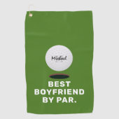Grappig beste vriend van boyvriend door auto golfhanddoek (Voorkant)