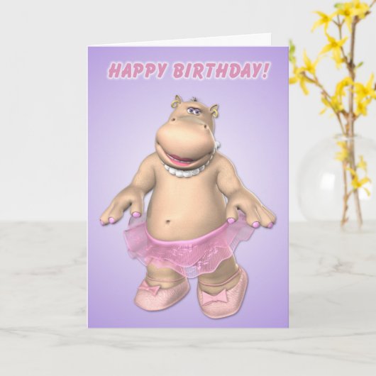 Grappig Beste Vriend Verjaardag Kaart (Gele Bloem)