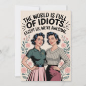 Grappig Beste Vriend Zorgzame Humor Vrouwen Verjaa Kaart (Voorkant)