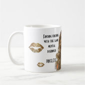 Grappig beste vrienden met dezelfde psychische sto koffiemok (Links)