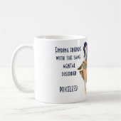 Grappig beste vrienden met dezelfde psychische sto koffiemok (Links)