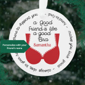 Grappig Beste Vriendin Cadeau, Als Een Goede BH Ornament
