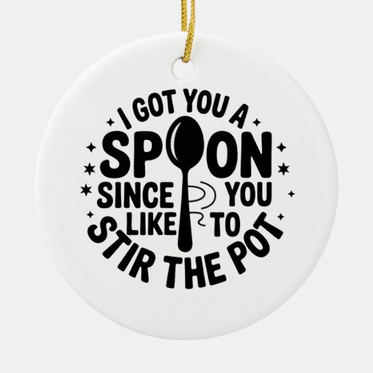 Grappig Bestie Sarcastisch Cadeau Keramisch Ornament (Voorkant)