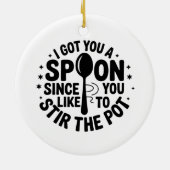 Grappig Bestie Sarcastisch Cadeau Keramisch Ornament (Achterkant)