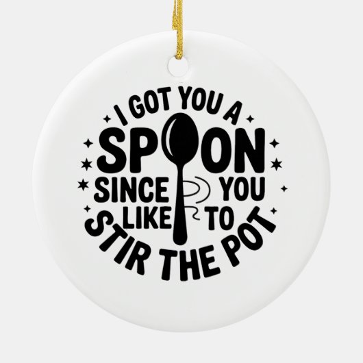 Grappig Bestie Sarcastisch Cadeau Keramisch Ornament (Achterkant)