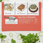 Grappig  "Beter met Bacon"-reclame Theedoek (Gevouwen)