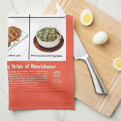 Grappig  "Beter met Bacon"-reclame Theedoek (Quarter Fold)